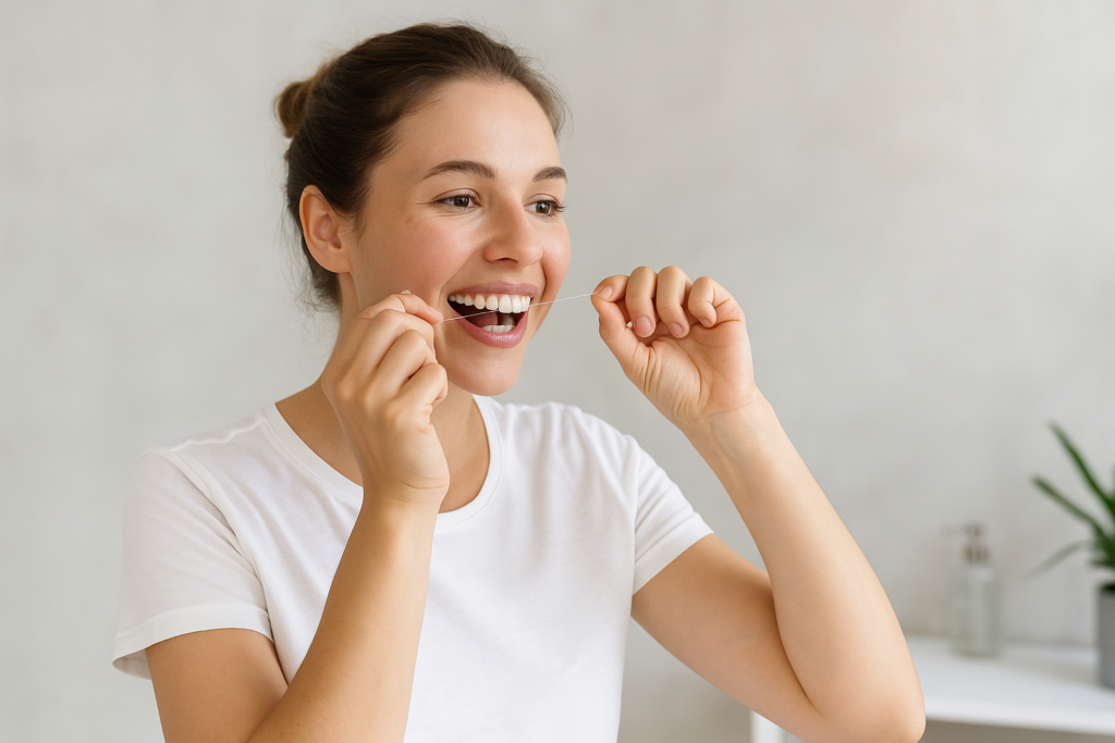 Zahnseide richtig anwenden